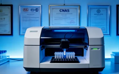 病理医生在显微镜下评估肿瘤组织切片