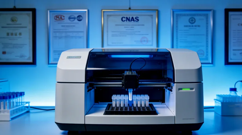 病理医生在显微镜下评估肿瘤组织切片