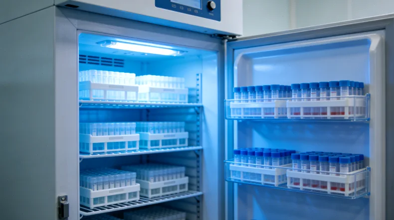 病理科医生从蜡块中取样进行基因检测