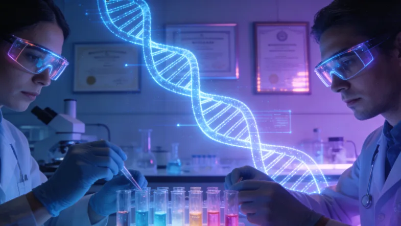 HRD检测报告关键指标（分数、BRCA状态）的模拟图