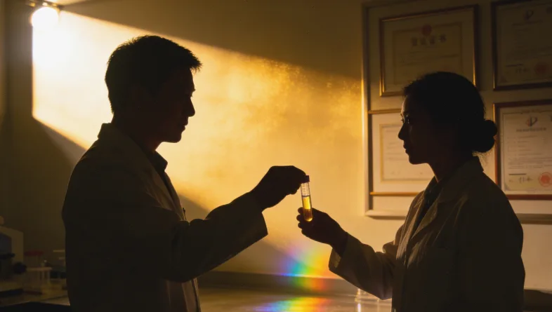 一份模拟的HRD检测报告单，突出显示基因组不稳定性分数