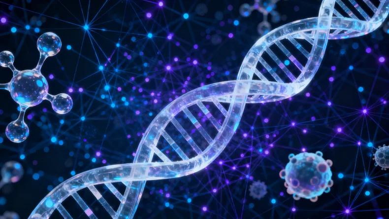 EGFR基因突变驱动肺癌生长的示意图