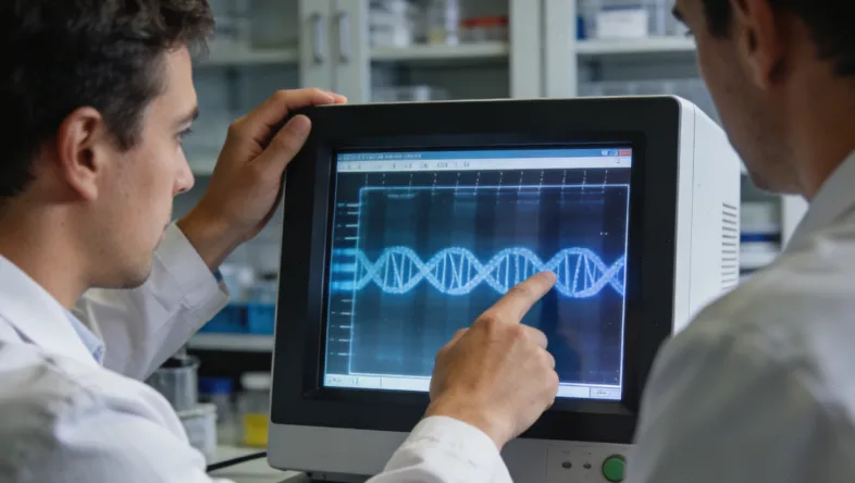 DNA双链断裂与同源重组修复示意图