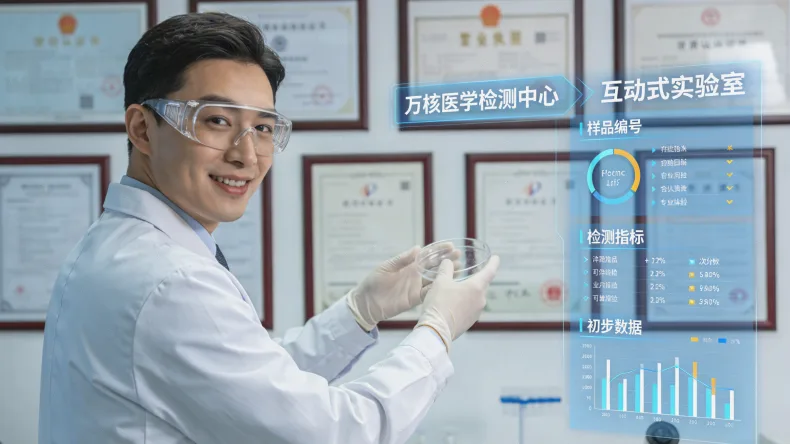 医生与患者面对面讨论基因检测报告