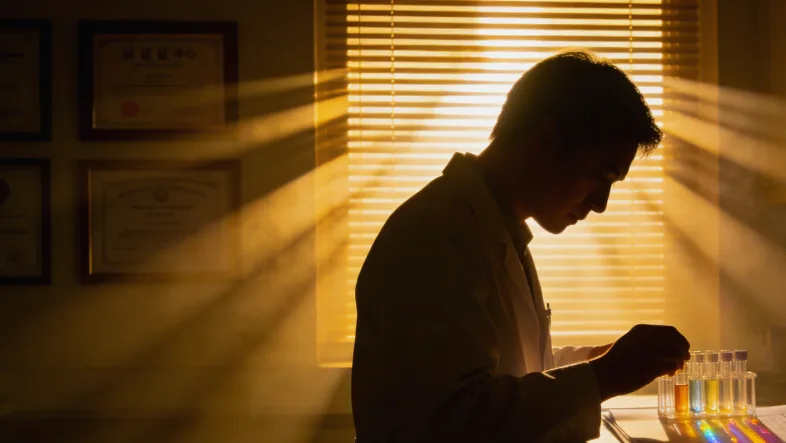 CT引导下肺部穿刺活检微创操作场景