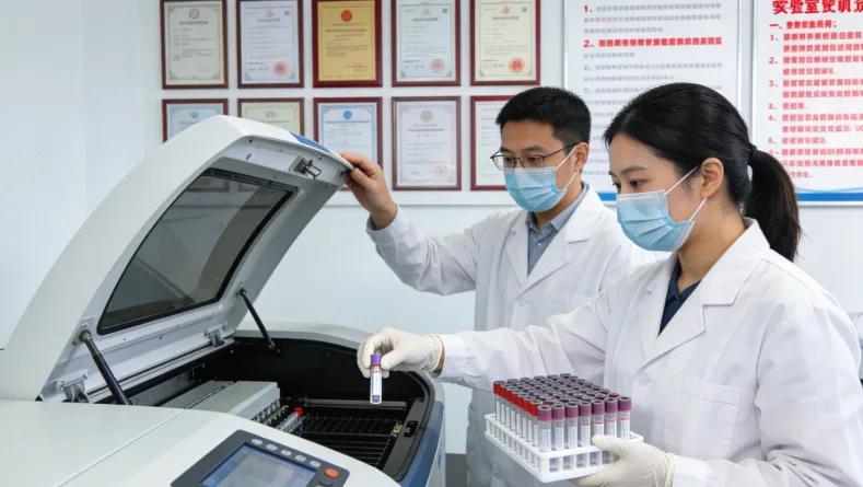 手机App显示医疗分期付款界面的特写