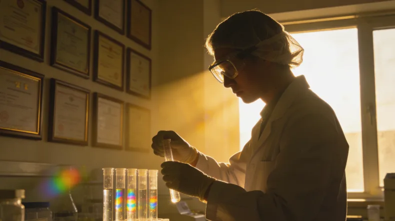 医生与患者共同查看基因检测报告