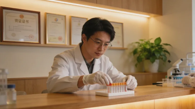 医生与患者坐在电脑前共同看报告并沟通的场景