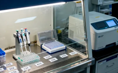 淋巴瘤细胞与正常血细胞在显微镜下的对比图