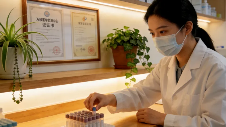 基因检测报告关键部分特写