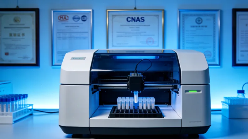基因检测报告与药片并列，中间一个问号