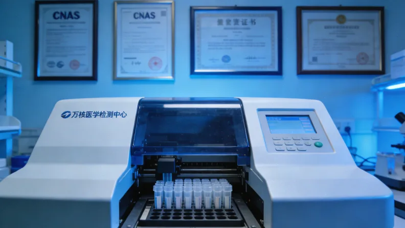 实验室人员正在进行血液DNA提取操作