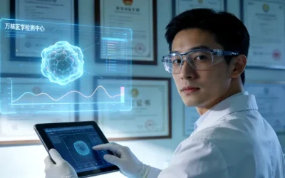 肉瘤病理切片与基因图谱对比示意图