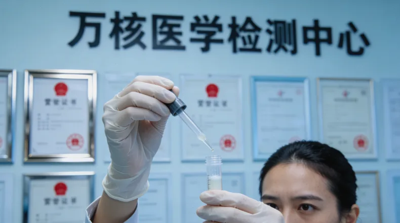 基因测序仪正在工作的动态示意图