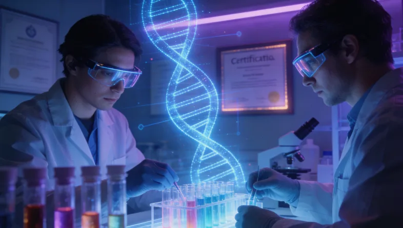 一位患者拿着报告，与医生在诊室交谈的场景