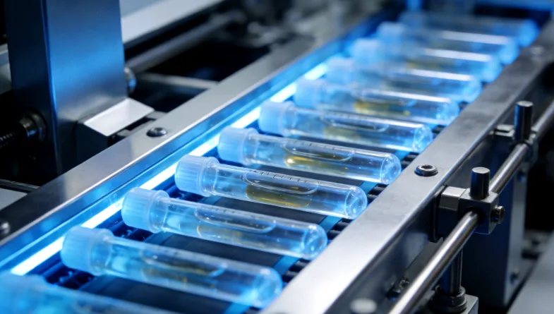 基因检测报告与靶向药瓶示意图