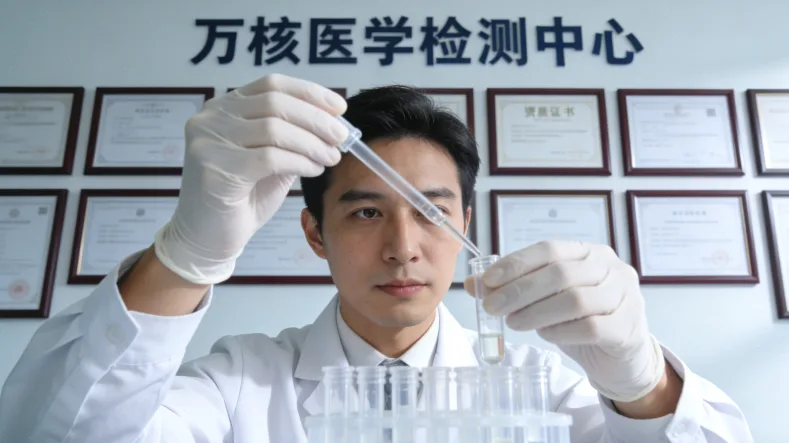 医生与患者共同查看基因检测报告的场景