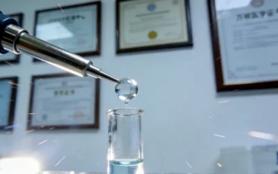 医生手持病理切片与患者沟通