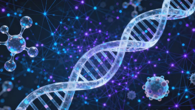 医生与患者共同查看基因检测报告