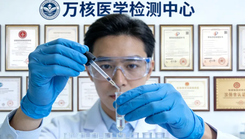 医生与患者共同查看基因检测报告的场景