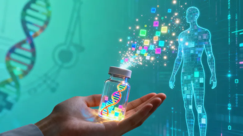 基因修复通路示意图：展示同源重组修复过程