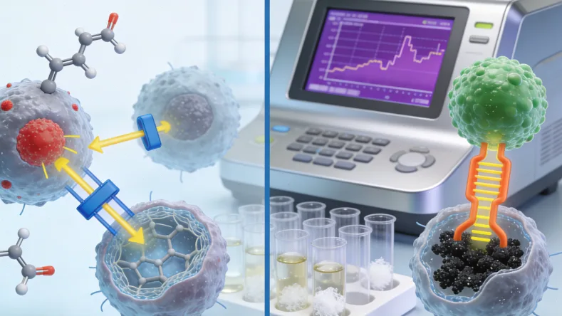 示意图:多味中药组成一个网络,共同作用于人体轮廓