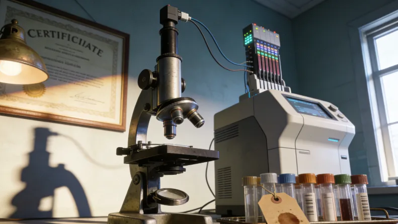 静脉抽血与组织穿刺活检操作场景对比图