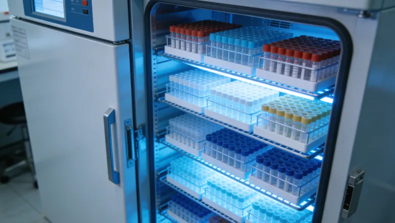 商业销售手势与医生手势的对比漫画。