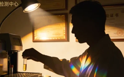 一位中老年人正在接听电话，表情疑惑。