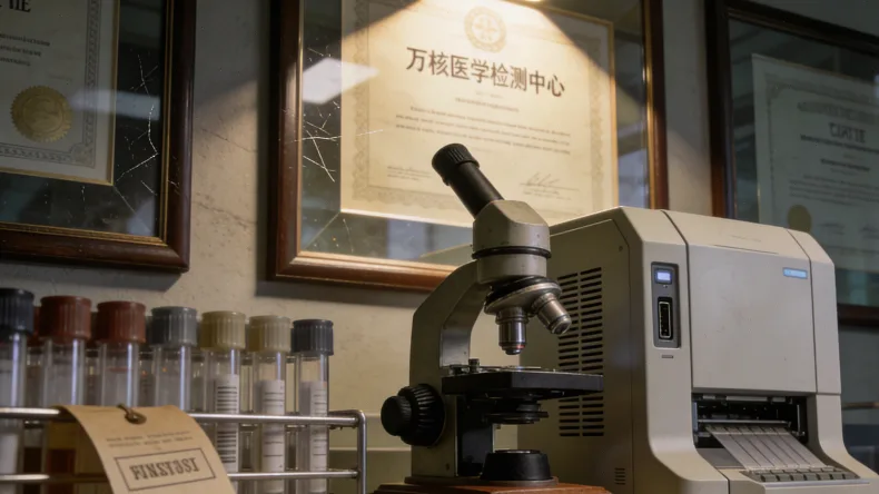 一位患者拿着基因检测报告，面露疑惑