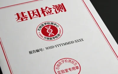 基因检测报告与肝功能化验单并列摆放