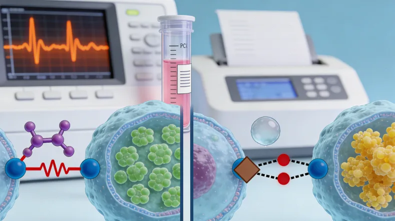 高质量与低质量肿瘤组织样本在显微镜下的对比