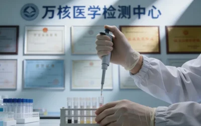 CT引导下医生正在进行肺部穿刺活检示意图