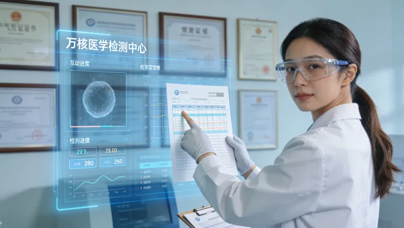 医生在电脑前查阅国际新药文献资料