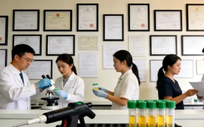 一位患者正在仔细阅读基因检测报告，表情关切。