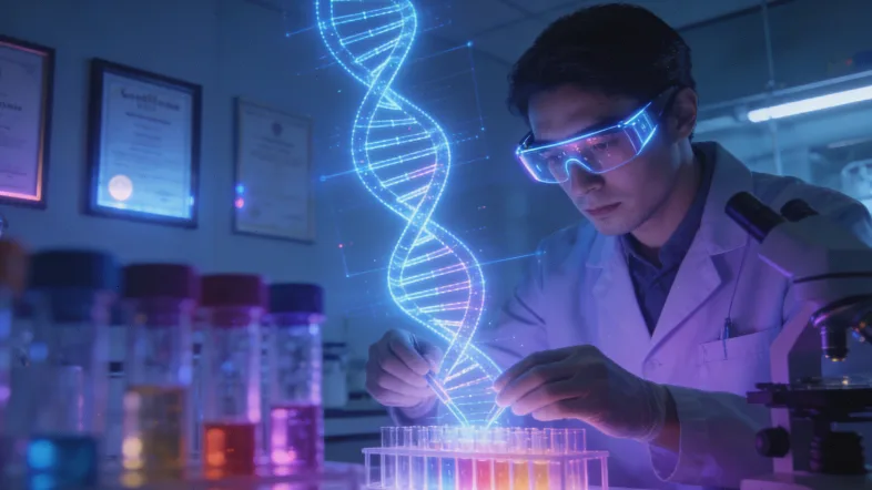 示意图：靶向药精准攻击带有特定靶点的肿瘤细胞