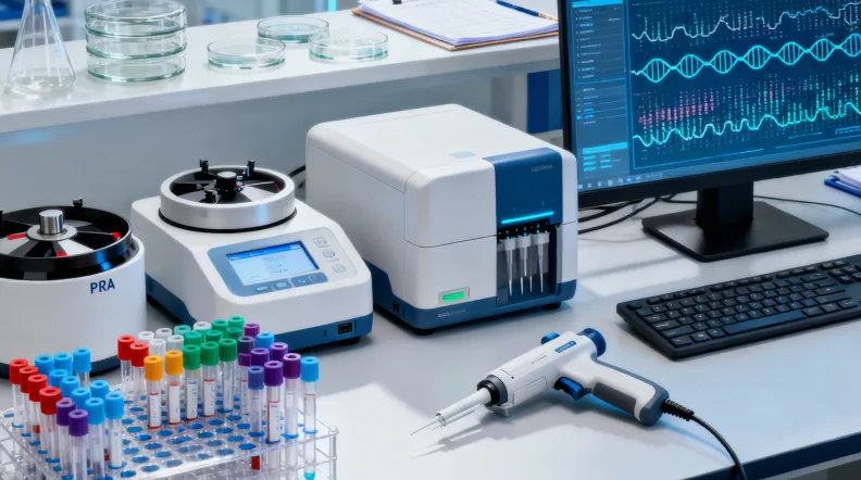 患者拿着报告，在肿瘤内科和外科指示牌前犹豫