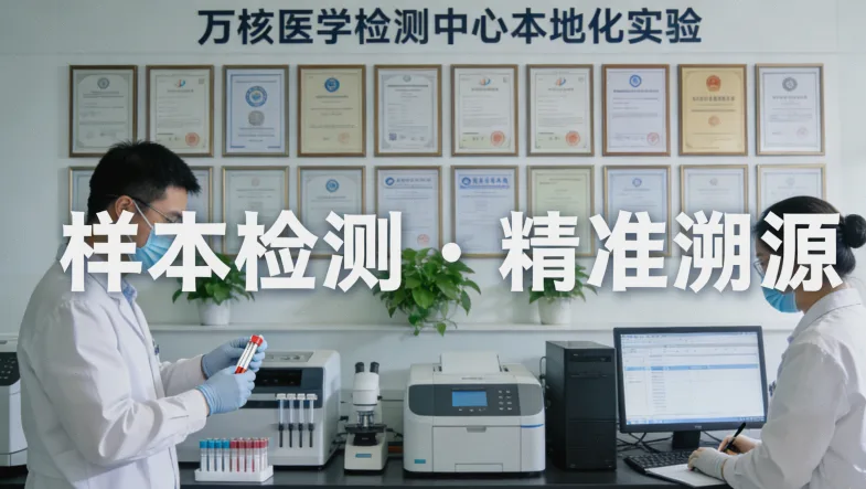 基因检测实验室处理微量样本的工作场景