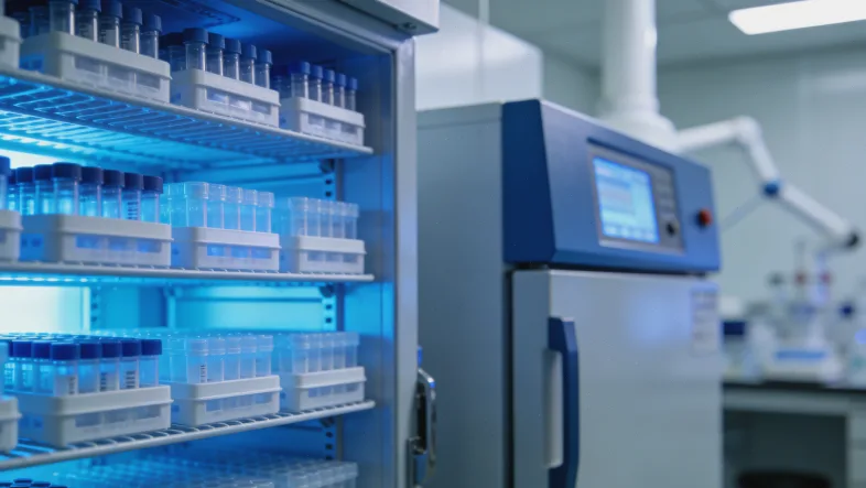 医生与老年患者及家属共同查看基因检测报告