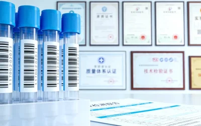 医生与患者共同查看基因检测报告