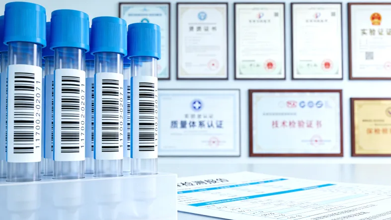 医生与患者共同查看基因检测报告