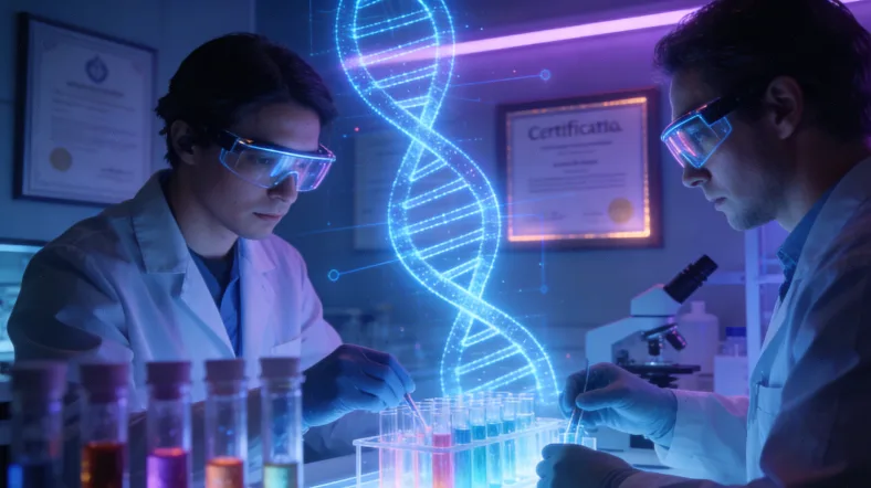 医生与患者拿着药品说明书沟通的场景