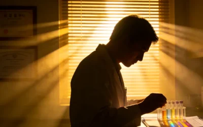 护士为患者进行静脉抽血操作