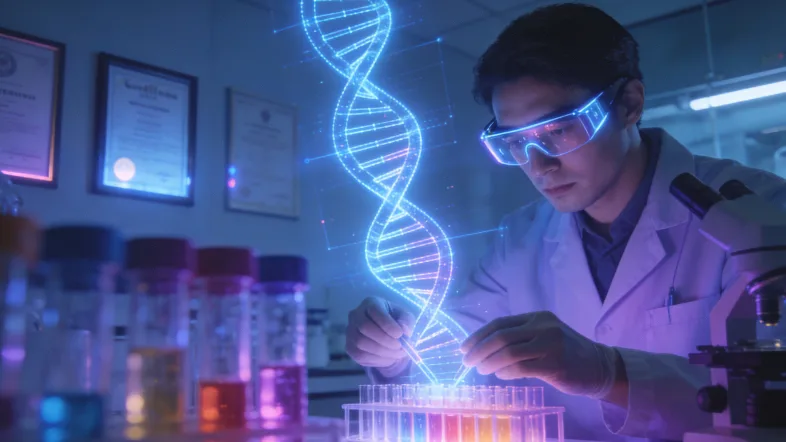 基因检测报告样本局部特写,突出用药建议栏