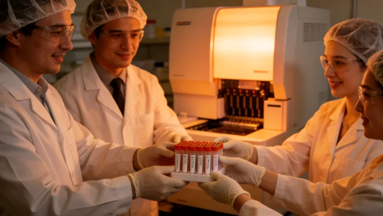 基因检测报告与降压药瓶对比图