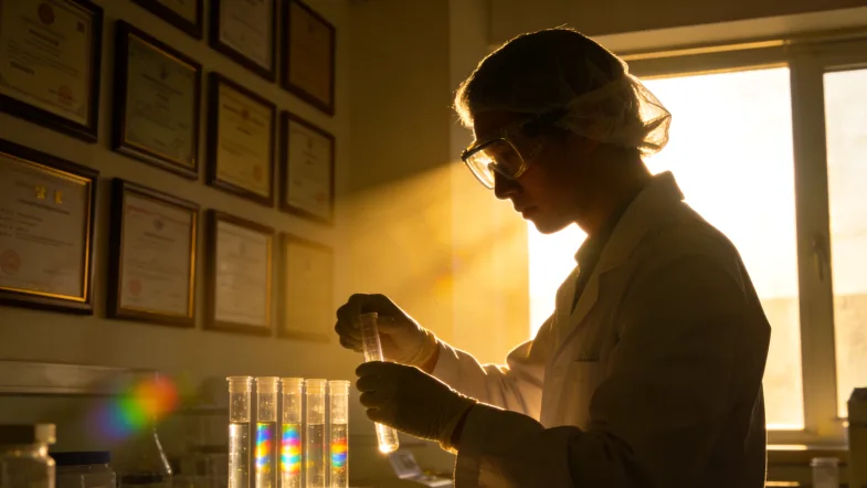 医生与患者讨论基因检测报告