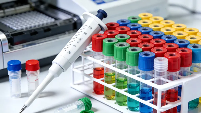 血压计与DNA双螺旋结合示意图