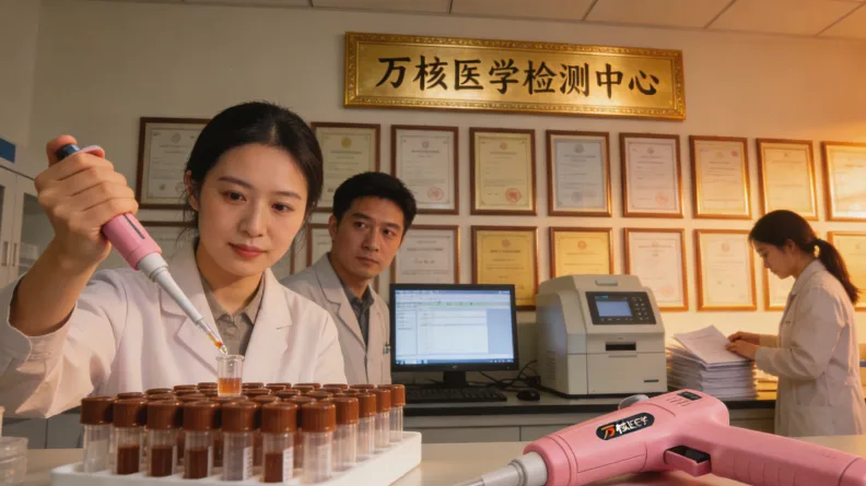 一位患者拿着基因检测报告，面带疑惑