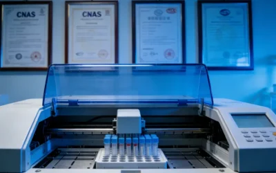 一位中老年女性正在家中用电子血压计测量血压