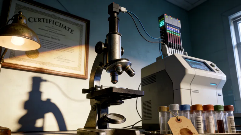 一张形象化的基因检测报告局部，用荧光笔标出“药物疗效：可能降低”字样